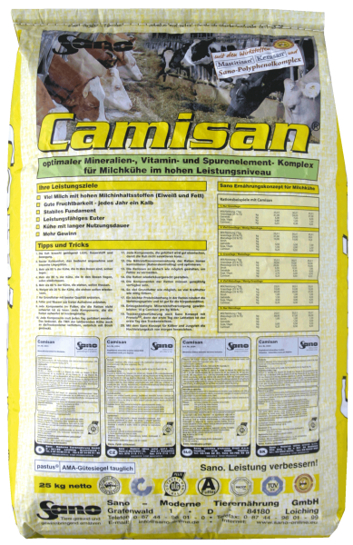 CAMISAN Mineralfutter für hohe Milchleistung I Sackware (25kg)