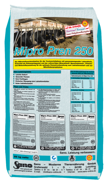 MIPRO PREN 250 Mineralfutter für Trockensteher I Sackware (25kg)