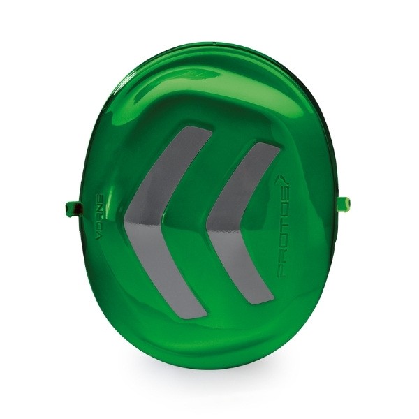 PROTOS Protos Integral Gehörschutzkapsel-Paar (ohne Bügel)grün-grau 83