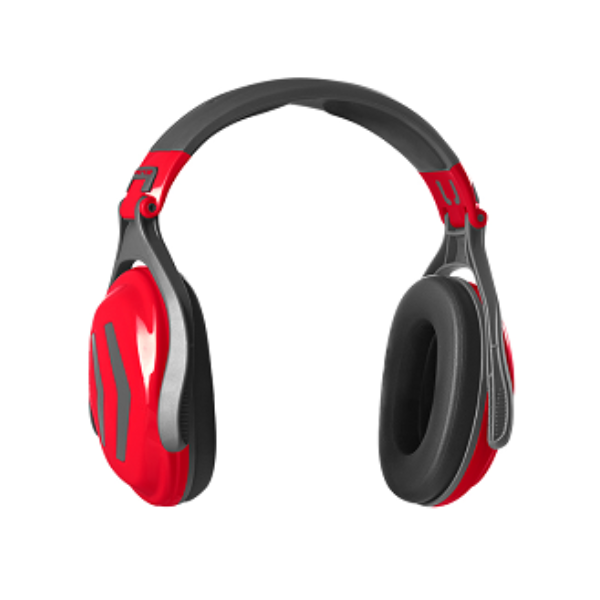 204068 PROTOS Headset Integral Kopfbügel Gehörschutz rot
