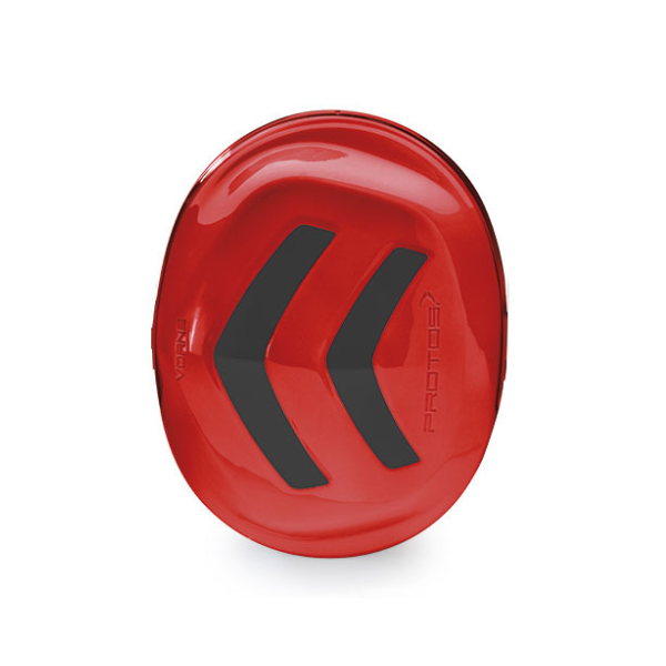 PROTOS Protos Integral Gehörschutzkapsel-Paar (ohne Bügel) rot-schwarz 131