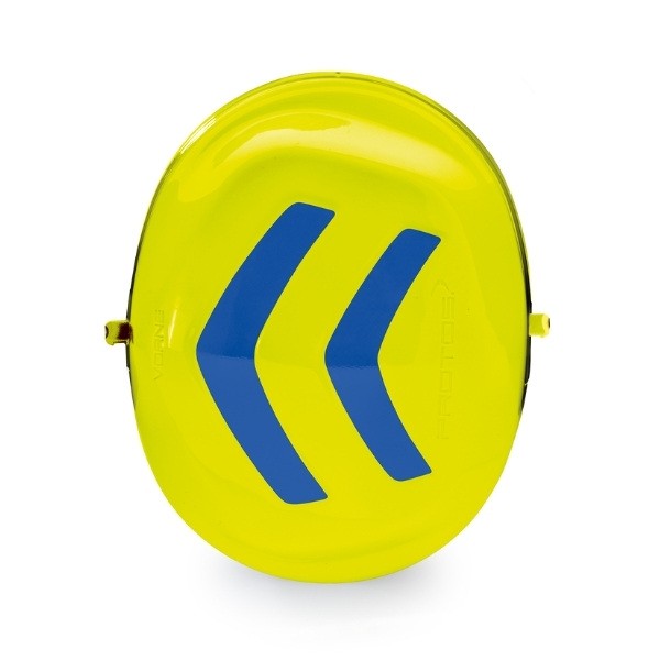 PROTOS Protos Integral Gehörschutzkapsel-Paar (ohne Bügel) neongelb-blau 24