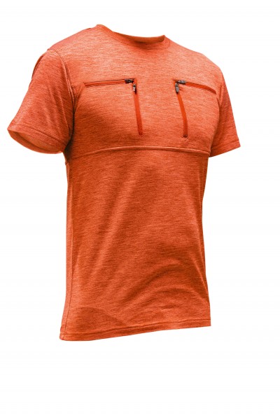 101387 PFANNER Skin-Dry Zipp-2-Zipp T-Shirt orange