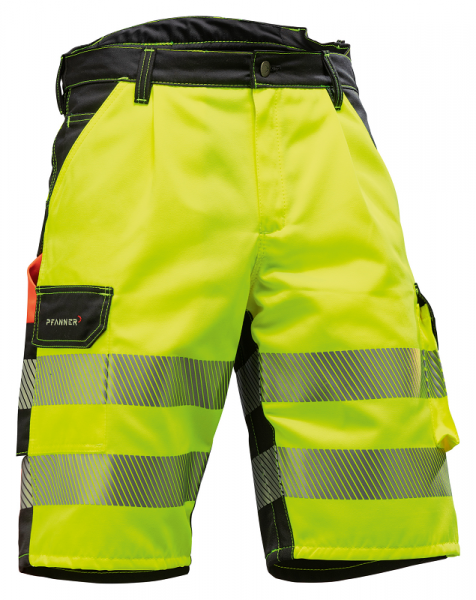 501033 PFANNER StretchZone Warnshorts neongelb